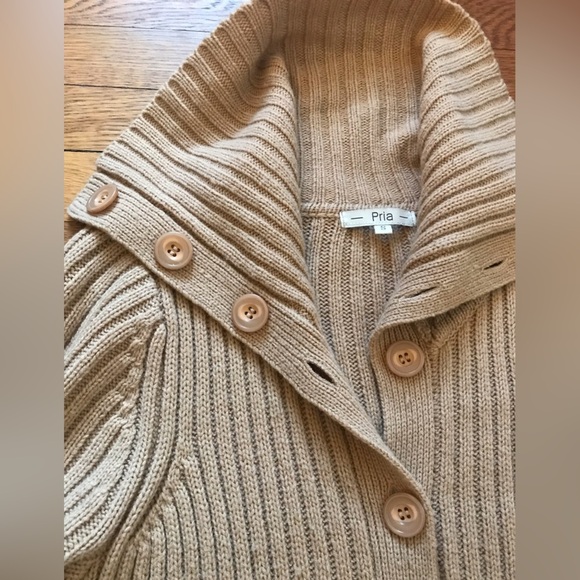 Pria Women’s Light Brown Long Sweater - size Small - Picture 6 of 12